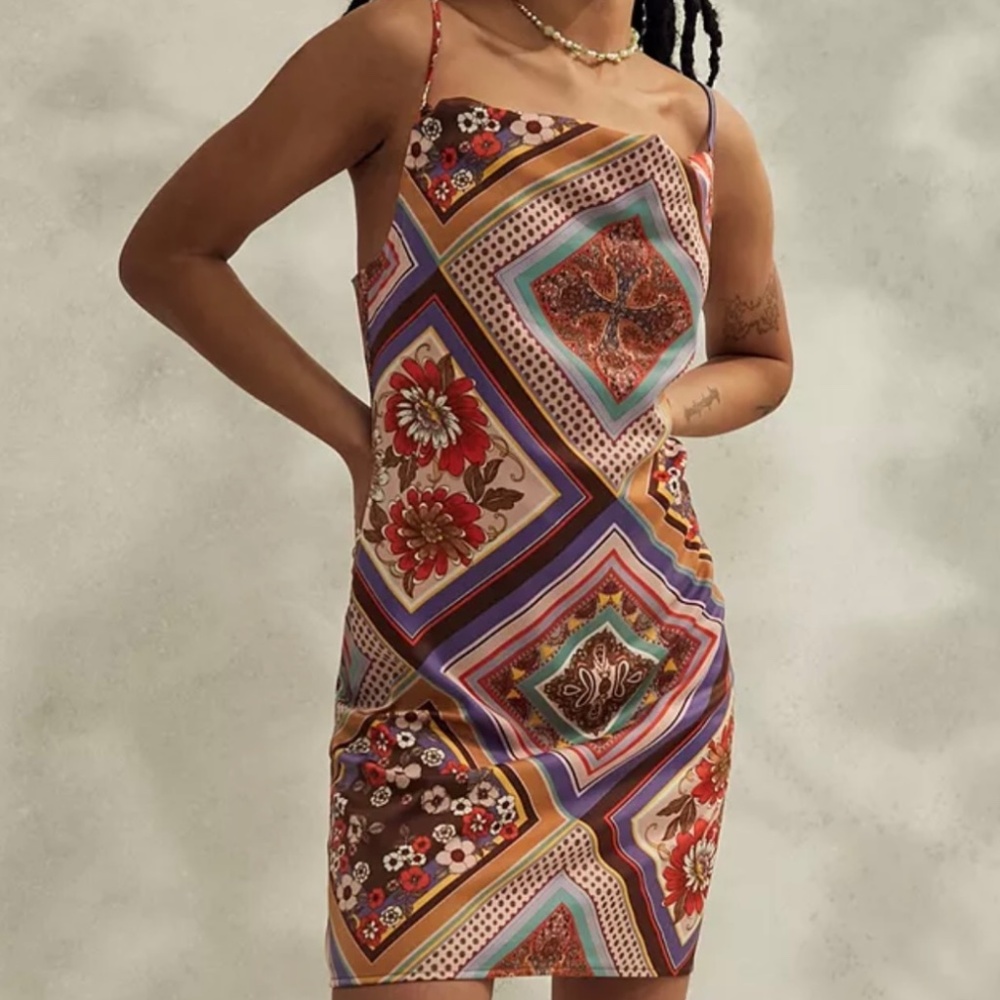 Urban Outfitters Mallory Cowl Neck Slip Dress